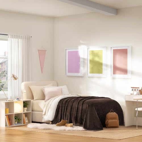 UGG Coco Twin Bed Blanket, Fleece Blanket, 68" x 92", Brown (Burnt Cedar)