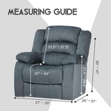 ULTICOR 4-Piece, 1 Seat Recliner Cover, Jacquared Stretch Reclining Chair Covers for 1 Cushion Reclining Sofa, Single Seat Recliner Couch Cover, Soft, Machine Washable (Style 4) (Dark Grey)