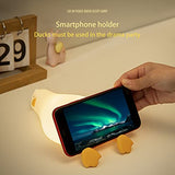 Benson Lying Flat Duck Night Light, LED Squishy Duck Lamp, Cute Light Up Duck, Silicone Dimmable Nursery Nightlight, Rechargeable Bedside Touch Lamp for Breastfeeding, Finn The Duck.