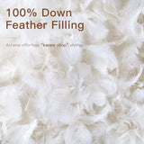 SAVORI Down Feather Throw Pillow Inserts 12x20 Euro Pillow Inserts, Soft Fluffy Throw Pillows with Cotton Cover, Decorative Throw Pillows for Couch Sofa Bed-White