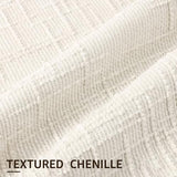decorUhome Fall Cream White Chenille Throw Pillow Covers 18x18 Set of 2 Textured Soft Cozy Slubby Couch Pillow Covers Modern Farmhouse Boho Decorative Pillow Cases for Bed Sofa Living Room
