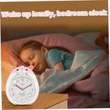 Kids Alarm Clock, Analog Alarm Clocks, Cute Cartoon Decorative Small Desk Clock for Bedroom, Bedside, Living Room, Shelf, Not Include Battery
