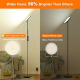 Super Bright Floor Lamp for Living Room, Stepless Dimmable LED Standing Lamp with Remote and Touch Control, 69” Tall Torchiere Corner Lamp for Bedroom Office Hotel, Black