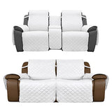 Easy-Going Product Bundles Reversible Loveseat Recliner Cover with Console，Loveseat Recliner Sofa Cover