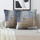 Throw Pillow Covers for Couch, 18x18 Inch, 2 Pack, Brown Grey
