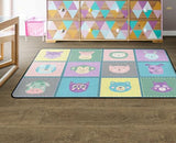 Flagship Carpets Animal Blocks Classroom Educational Area Rug for Kids and Teachers, Durable Quality for Schools, Preschool, Daycare, Learning Centers, and Home, 4' x 6' - Soft-Tone