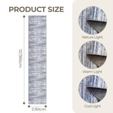 2x12 Runner Rug Non Slip,Washable Hallway Runner Rug,Blue