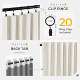 INOVADAY Thermal Sliding Door Curtains 100% Blackout Curtains for Bedroom, Sliding Glass Door Drapes Extra Wide for Patio Linen Textured Farmhouse Window Treatment, Beige, 1 Panel, W100xL84