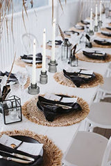 Vixdonos Taper Glass Candlestick Holders Tealight Candle Holders for Table Centerpieces, Wedding Decor and Dinner Party (3 Pcs, Gray)