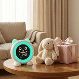 Toddlers Sleep Training Clock, Ok to Wake Clock with Red Green Light,Emoji,Nap Timer, Gift Idea for Toddler Girls Boys