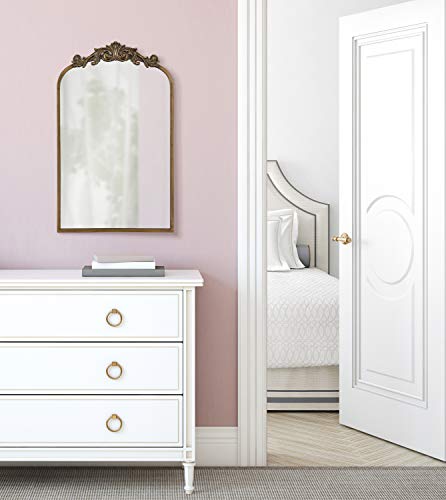 Kate and Laurel Arendahl Traditional Arch Mirror, 19 x 31 , Gold, Baroque Inspired Wall Decor