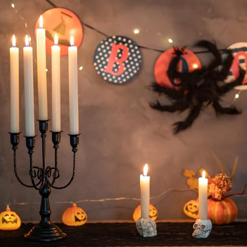 Romadedi Black 5 Arm Candelabra Candle Holders 11.8"