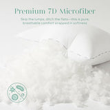 Phantoscope Hypoallergenic Throw Pillows Insert, 100% Virgin Fiber Throw Pillows - Indoor Pillow Inserts Decor Stuffer for Desk Sofa and Couch, Set of 2, 12 x 20