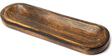 Bless-International Traditional-Handmade-Tray-Burner Wooden-Trat-Incense-Stick-Holder Ash-Catcher-Stand for-Aromatherapy-Meditation-Yoga (11x4x1.22 Inches)