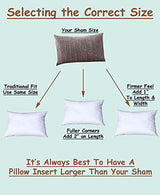 Pillowflex Synthetic Down Pillow Insert, Standard Size - 12x20 inches, Hypoallergenic, Anti Allergic, Plush - Made in USA
