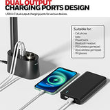 Honeywell Upgraded LED Desk Lamp - H01 Pro Sunturalux™ Foldable Desk Light with USB A+C Charging Ports, 3 Color Modes Dimmable Table Lamp for Home Office Reading(Black)