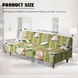 Rose 68 Inch Couch Covers for Armless Sofa Simple Stripe Slipcover for Furniture Protection Stretchable Futon Couch Cover for Indoor