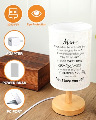 Mothers Day Gifts for Mom, Unique Mom Birthday Gifts from Daughter Son, Mom Gifts for Mother's Day from Daughter Son, Beautiful Mother Lamp Gifts for Bedroom Home Decoration