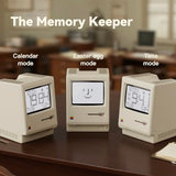 Maclock Retro-Style Alarm Clock, paying Homage to the Classic 1984 Model, Perfect for Bedroom desktops, Living Room Decoration, Silent Digital Alarm Clock, and Children's