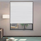 MYshade Cordless Blackout Cellular Shades, 1.5" Honeycomb Window Blinds for Bedroom & Nursery, Thermal Insulated, Noise Reducing, Privacy Shades, Inside or Outside Mount (35" W x 64" H, White)
