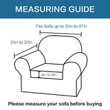 H.VERSAILTEX Stretch Sofa Covers for 3 Cushion Bundle 2 Cushion Loveseat Sofa Cover Bundle Arm Chair Cover, Dove