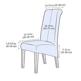 Deisy Dee Stretch XL/Oversized Extra Large Velvet Dining Room Chair Covers for Kitchen Dining，Removable Washable Chair Protectors Slipcovers (Khaki, 2)