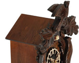 Kintrot Cuckoo Clock, Traditional Black Forest Handcrafted Wooden Quartz Clock for Wall Antique Decroration with Maple Leaf Pendulum, 12 Melodies, Night Sensor and Singing Bird