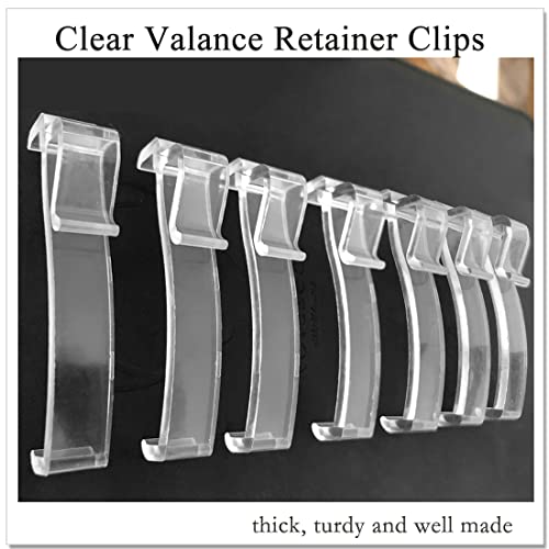 2.5 Inch Valance Clips for Horizontal Blind Valance (12 Pieces)