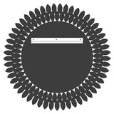 Kelly Miller 26" Jeweled Luxury Round Decorative Wall Mirror | Elegant diamond beveled vanity mirror. Perfect wall mirror for living room, bedroom, entryway.