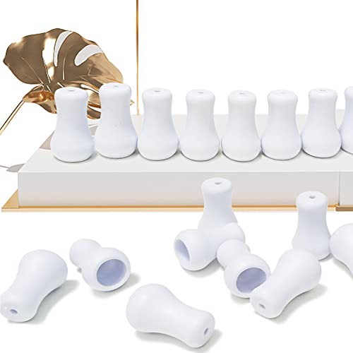 10pcs White Plastic Cord Tassel, Blind Pull Cord Knobs for Blinds or Shades