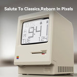Maclock Retro-Style Alarm Clock, paying Homage to the Classic 1984 Model, Perfect for Bedroom desktops, Living Room Decoration, Silent Digital Alarm Clock, and Children's