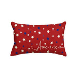 AVOIN colorlife 4th of July Patriotic Throw Pillow Cover, 12 x 20 Inch Independence Memorial Day America Stars Cushion Case for Sofa Couch