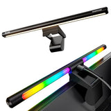 Quntis Monitor Light Bar 15.7", 24 RGB Backlight Modes for lmmersive Gaming Ambience, 900 Lux Glare-Free Computer Screen Lamp, High CRI 95 Eye Care Desk Light for Home Office