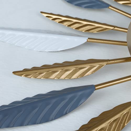 Lafocuse 23 Inch Silent Large Wall Clock for Living Room Décor, Decorative Mid Century Wall Clock, Sunburst Starburst Wall Clocks Battery Operated, Modern Art Deco