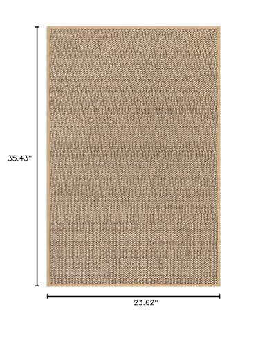 Lahome Farmhouse Kitchen Rug, 2x3 Door Mat Indoor Entryway Washable