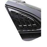 Fit for Chevrolet Malibu 2016 2017 2018 2019 2020 2021 Car Rear Window Louver Shutter Cover Side Vent Scoop Blinds Trim Exterior(Gloss Black)