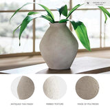 Signature Design by Ashley Hannela 12" Modern Distressed Polyresin Vase, Antique Tan