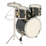 Broadway Gifts 3.2" Black Wood and Brass Drum Set Ornament Decoration | Hand-Crafted Wooden Drums Christmas Ornament in Gift Box for Drummer or Musician
