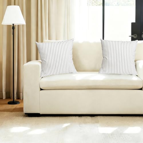 Decorative Throw Pillow Covers Set of 2 Light Gray pillow covers 18x18