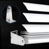 8pcs Metal Blinds Hold Down Brackets, Silver Door Blinds Bottom Bracket, Blind Bottom Rail Hold Clips with Screws for Horizontal Blinds Shades Windows Doors