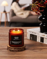 M&SENSE Spiced Apple Scented Candle Non Toxic Soy Wax for Home Aromatherapy