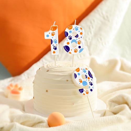 PHD CAKE 2.76 Inch Number 2 Dog Birthday Candles, Blue Dog Number Candles, Cake Number Candles, Party Celebration, Style Candle