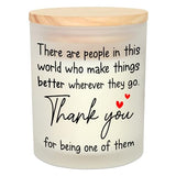 OASSIE Thank You Gifts for Women - Vanilla Lavender Candle 10 oz - Inspirational Teachers Day Birthday Retirement Nurse Week Teacher Appreciation Gifts for Women Friend Coworkers Boss Employees