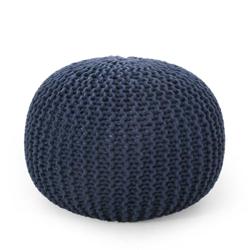 Moro Knitted Cotton 20 x 20 Round Pouf
