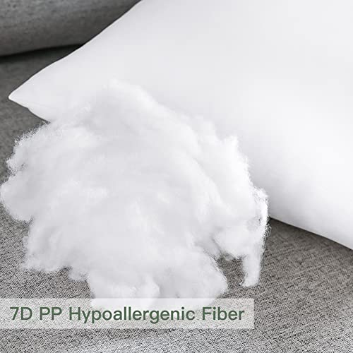 OTOSTAR Pack of 2 Throw Pillow Inserts, 28 x 28 Square Cushion Inner Soft Fluffy Plump Stuffer Cushion Pads White Decorative Pillow Inserts