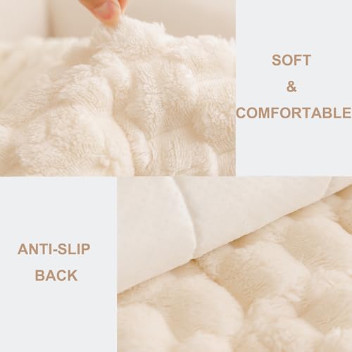 Mivnue Pet Couch Cover Dogs Washable Sofa Protector Non Slip Fuzzy Couch Pads Pet Friendly Dog Mat for Couches and Sofas