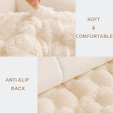 Mivnue Pet Couch Cover Dogs Washable Sofa Protector Non Slip Fuzzy Couch Pads Pet Friendly Dog Mat for Couches and Sofas