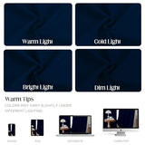 CUCRAF Navy Blue Blackout Curtains 63 Inches, Thermal Insulated Noise Reducing Rod Pocket Dark Blue Window Drapes for Bedroom & Living Room(52x63 Inch, 2 Panels)