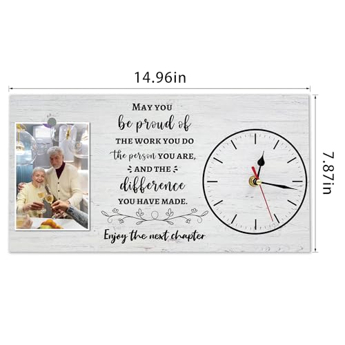 to My Wife Picture Frame with Clock Gifts for Wife from Husband, Romantic Wedding Anniversary Birthday Valentines Gifts for Women Her, Mother's Day Healing Thoughts Presents for Her