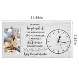 to My Wife Picture Frame with Clock Gifts for Wife from Husband, Romantic Wedding Anniversary Birthday Valentines Gifts for Women Her, Mother's Day Healing Thoughts Presents for Her